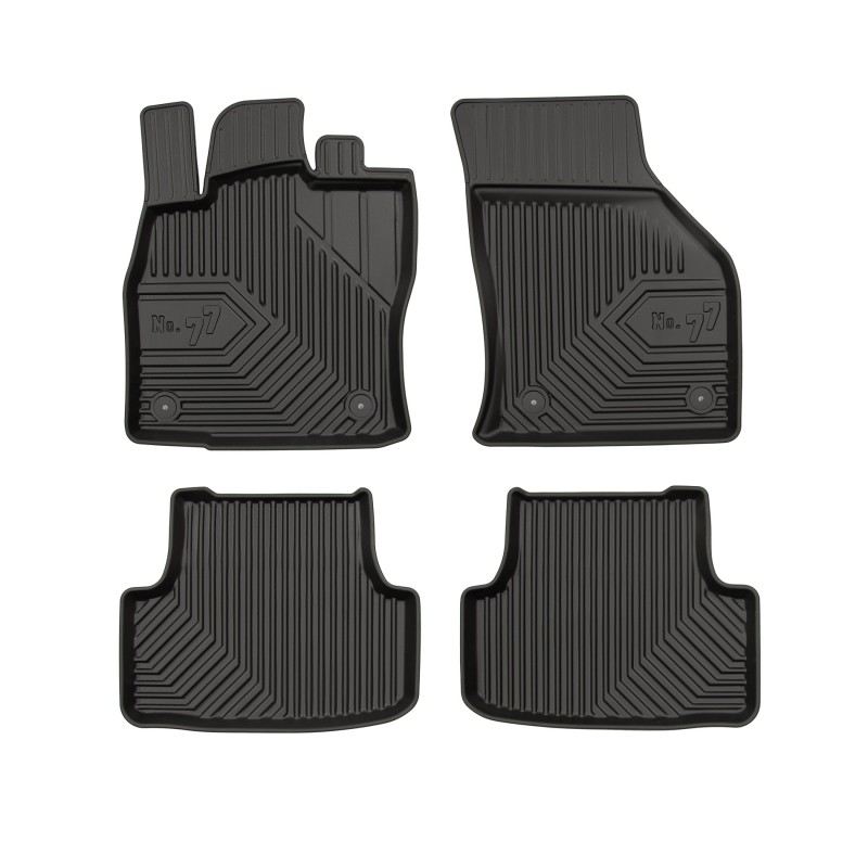 Tappetini compatibili con SEAT Leon III 2012-2020, su misura in Gomma TPE