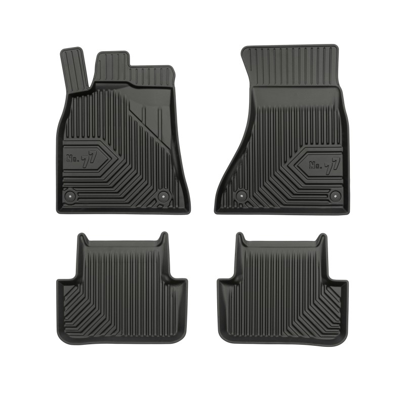 Tappetini compatibili con Audi A4 B8 2007-2015, su misura in Gomma TPE