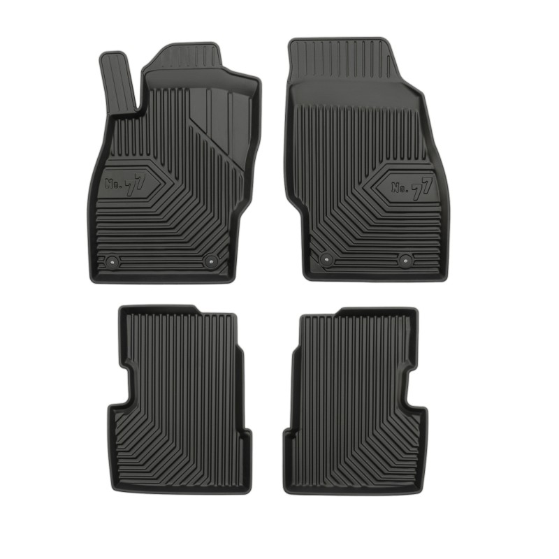 Tappetini compatibili con Opel Corsa D 2006-2014, su misura in Gomma TPE