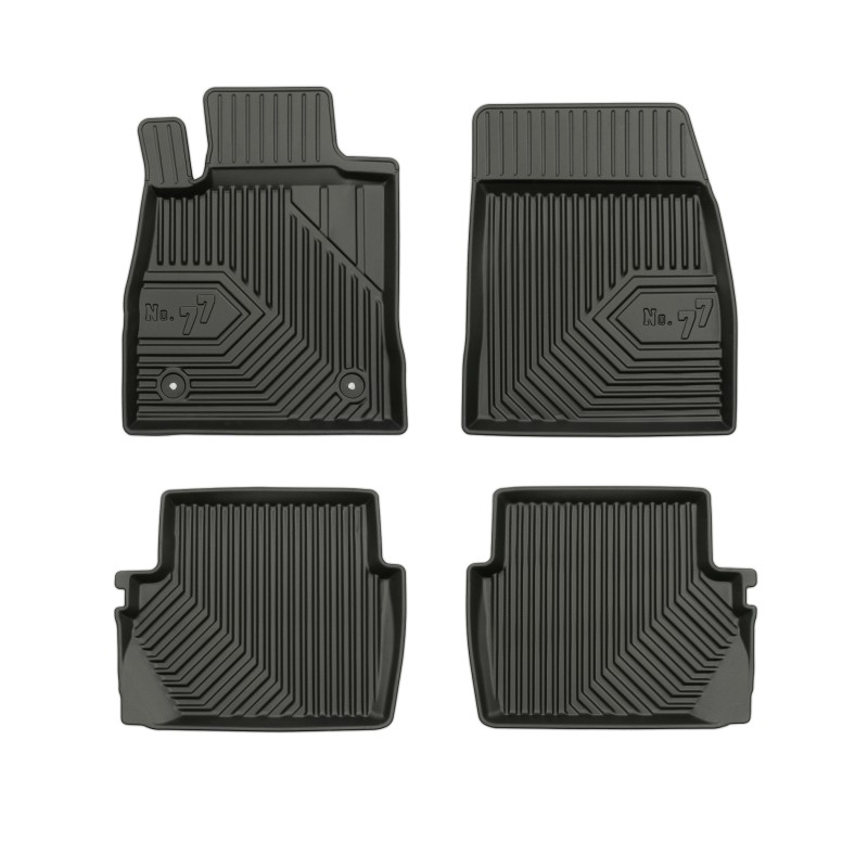 Tappetini compatibili con Ford Fiesta VII 2017-2023, su misura in Gomma TPE