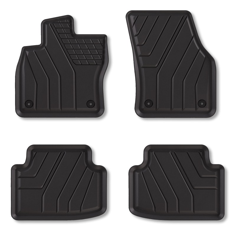 Tappetini compatibili con SEAT Ateca dal 2016 in poi, su misura in Gomma TPE