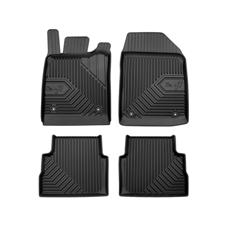 Tappetini compatibili con Opel Vectra C 2002-2008, su misura in Gomma TPE