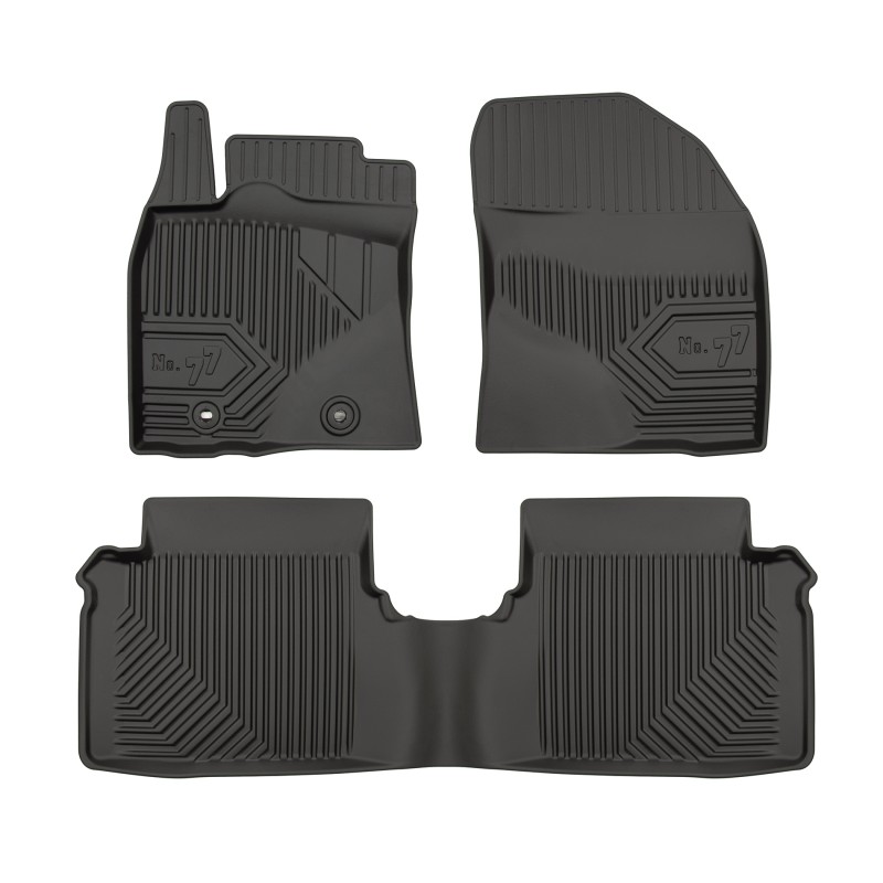 Tappetini compatibili con Toyota Avensis III 2009-2018, su misura in Gomma TPE