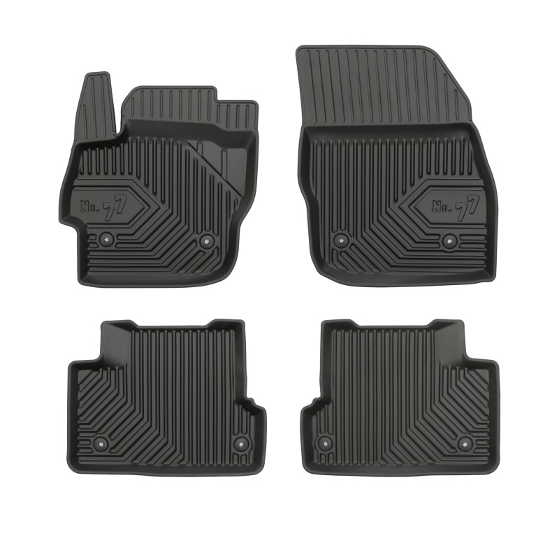 Tappetini compatibili con Mazda 3 II 2008-2013, su misura in Gomma TPE