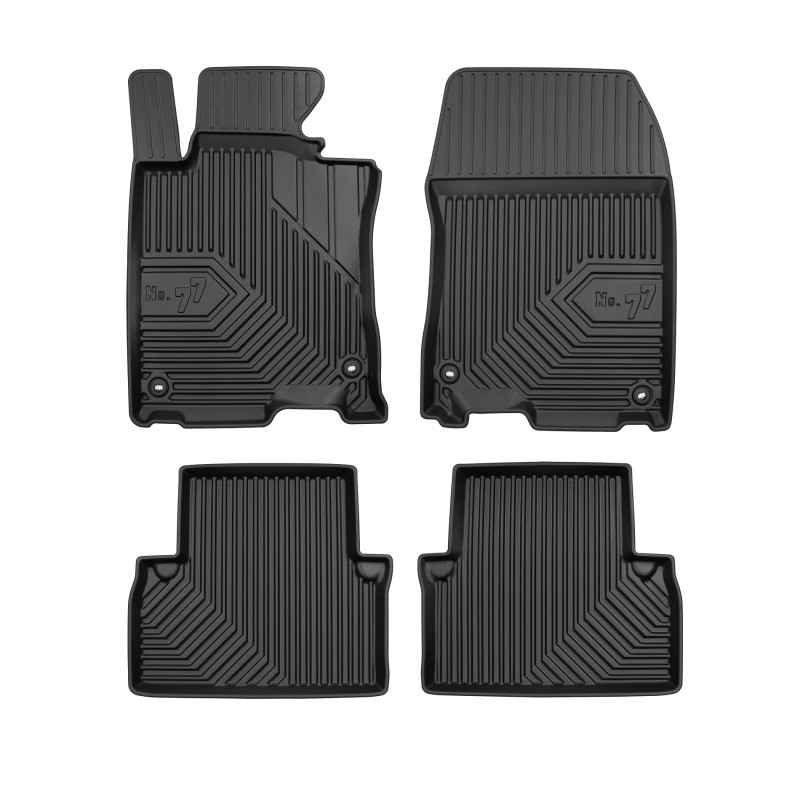 Tappetini compatibili con Honda Accord VIII 2008-2015, su misura in Gomma TPE