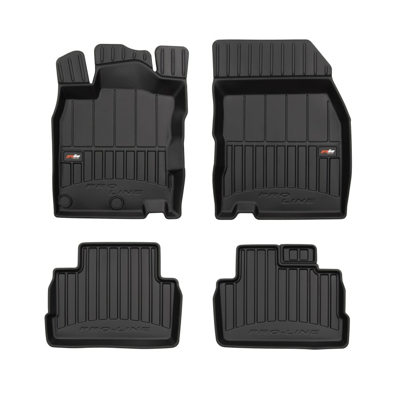 Tappetini compatibili con Nissan Qashqai II 2013-2021, su misura in Gomma TPE