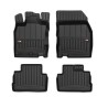 Tappetini compatibili con Nissan Qashqai II 2013-2021, su misura in Gomma TPE