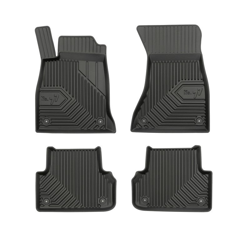 Tappetini compatibili con Audi A4 B9 2015-2023, su misura in Gomma TPE