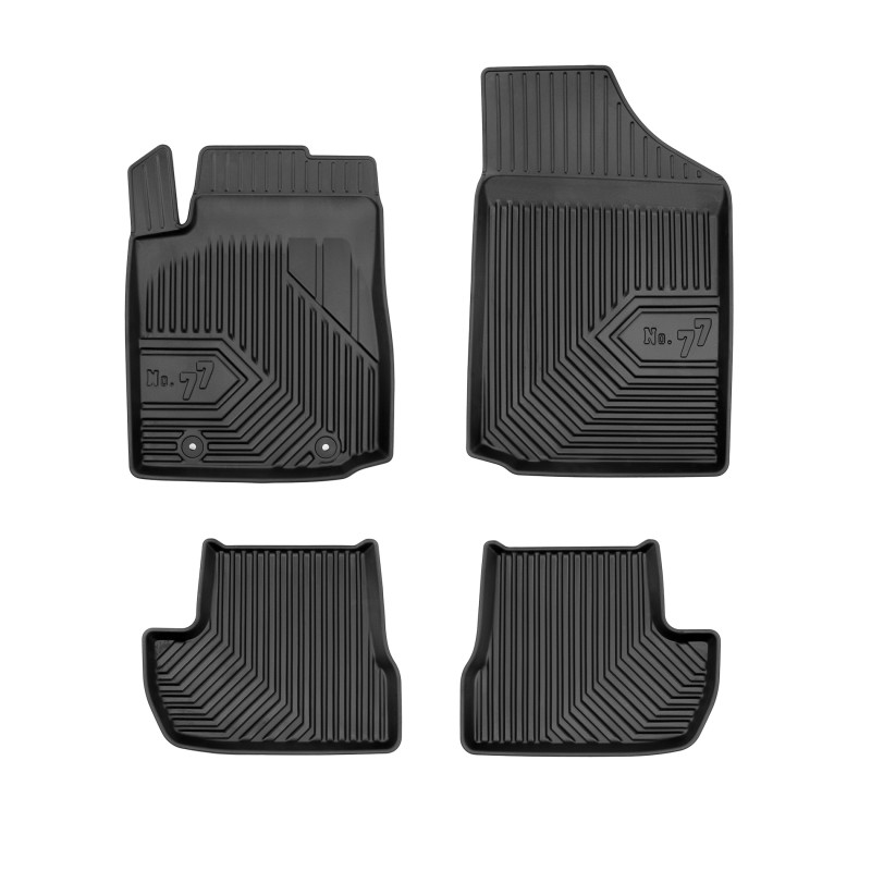 Tappetini compatibili con Citroën C2 2003-2009, su misura in Gomma TPE