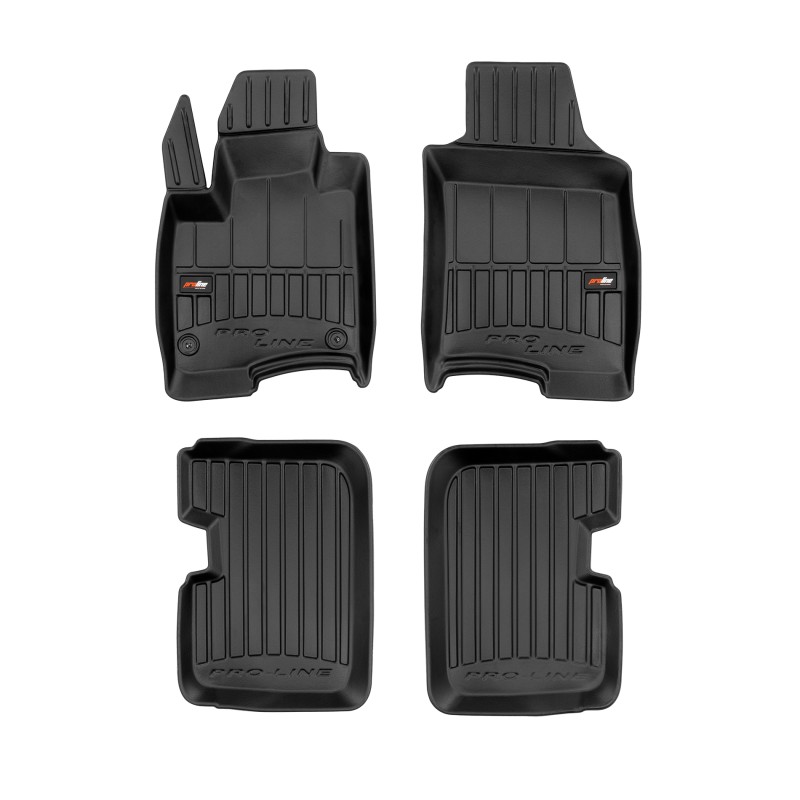 Tappetini compatibili con Fiat Panda III dal 2011 in poi, su misura in Gomma TPE