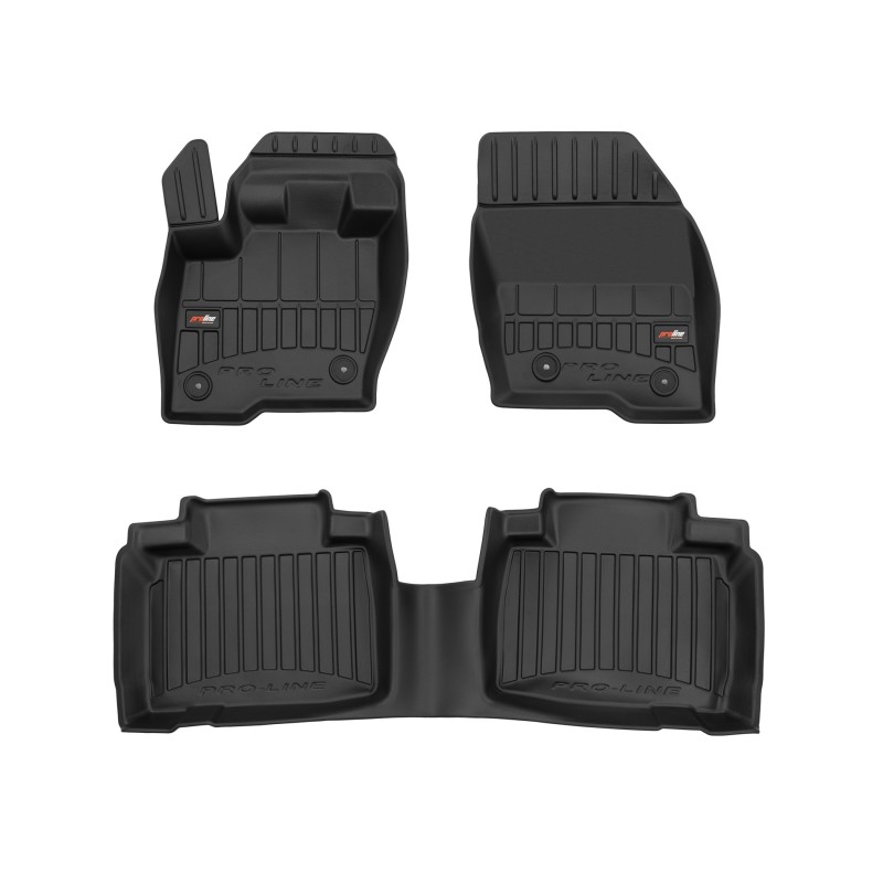 Tappetini compatibili con Ford Edge II dal 2014 in poi, su misura in Gomma TPE