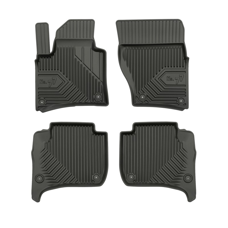 Tappetini compatibili con Porsche Cayenne II 2010-2017, su misura in Gomma TPE