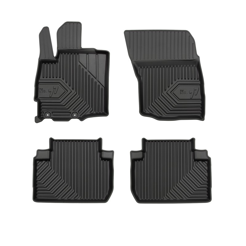 Tappetini compatibili con Mitsubishi Outlander III 2012-2022, su misura in Gomma TPE