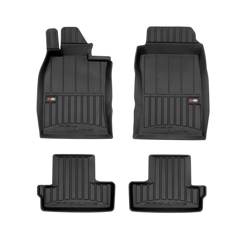 Tappetini compatibili con Mini One/Cooper R50/R53 2001-2006, su misura in Gomma TPE
