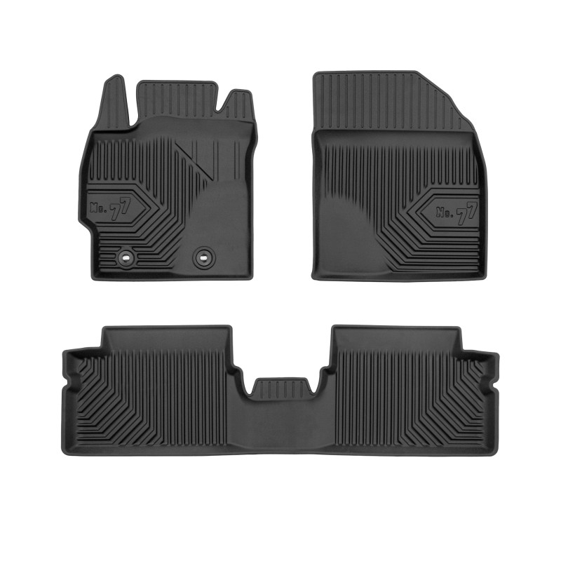 Tappetini compatibili con Toyota Auris I 2006-2012, su misura in Gomma TPE