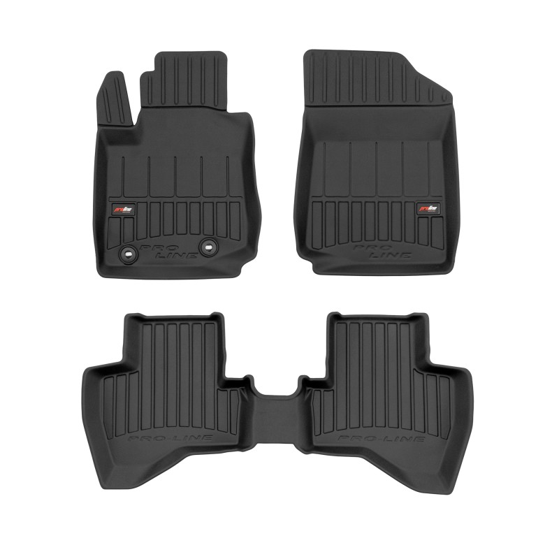 Tappetini compatibili con Toyota Aygo II 2014-2022, su misura in Gomma TPE