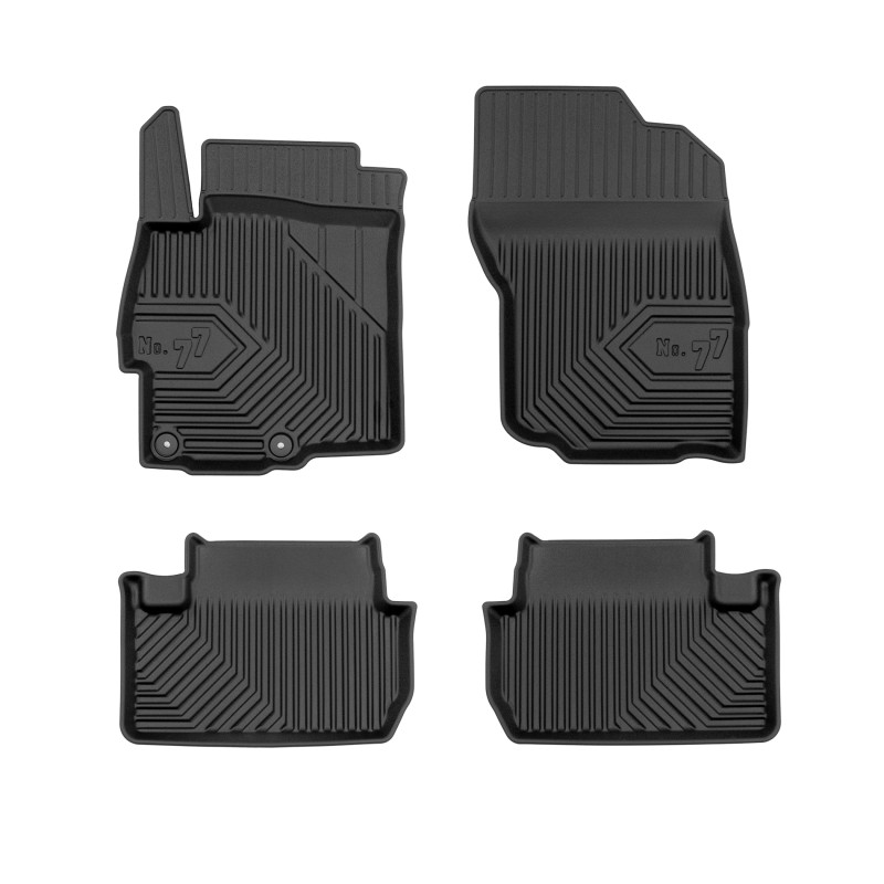 Tappetini compatibili con Mitsubishi Lancer VIII 2007-2017, su misura in Gomma TPE