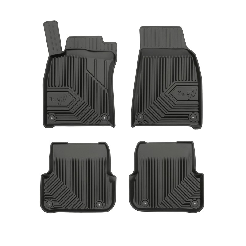 Tappetini compatibili con Audi A6 C6 2006-2011, su misura in Gomma TPE