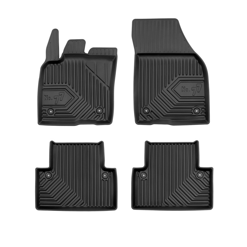 Tappetini compatibili con Volvo V50 2004-2012, su misura in Gomma TPE