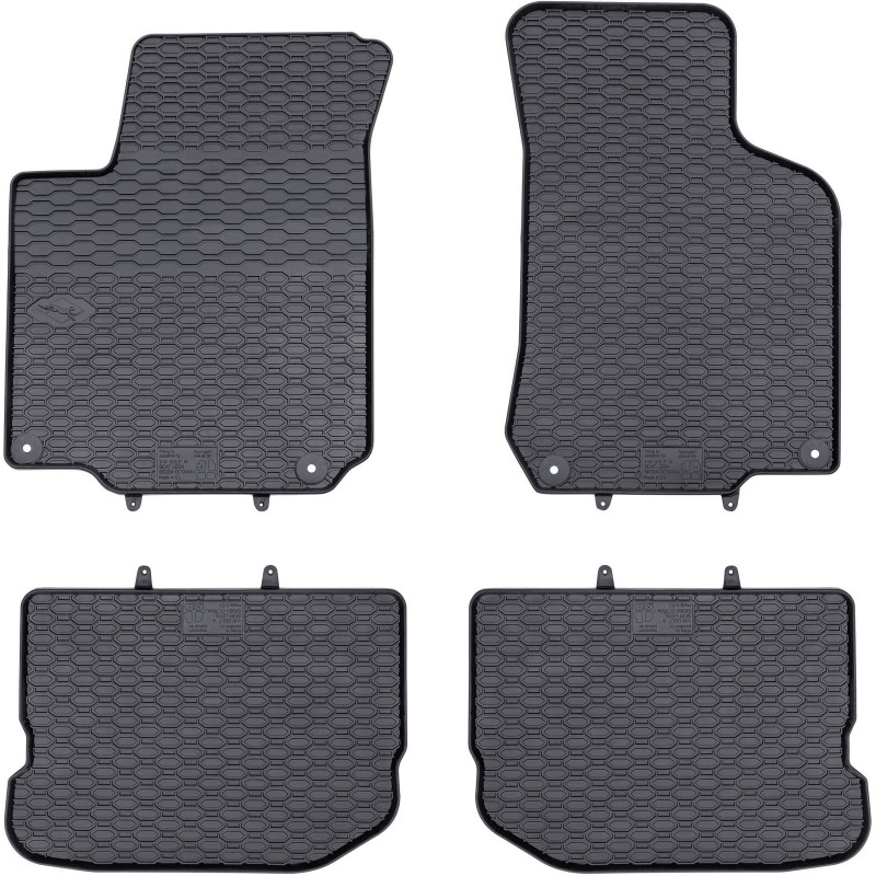 Tappetini compatibili con Volkswagen Golf IV 1997-2006, su misura in Gomma TPE