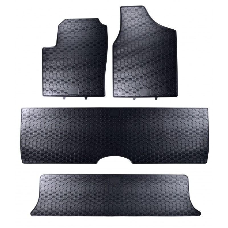 Tappetini compatibili con Volkswagen Sharan I 1995-2010, su misura in Gomma TPE