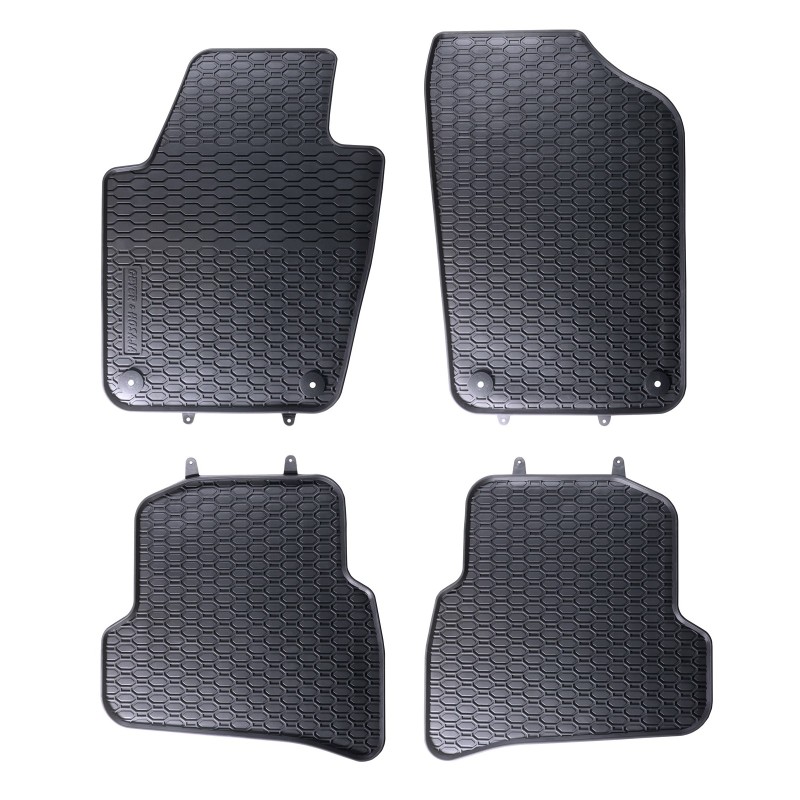 Tappetini compatibili con Volkswagen Polo V 2009-2017, su misura in Gomma TPE