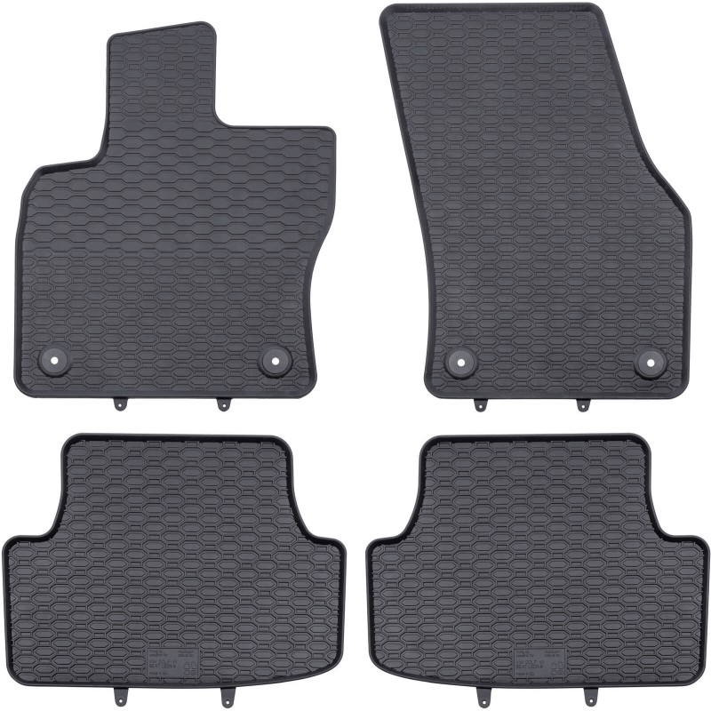 Tappetini compatibili con Skoda Karoq dal 2017 in poi, su misura in Gomma TPE