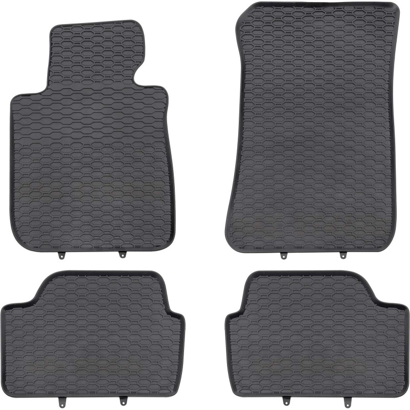 Tappetini compatibili con BMW Serie 1 E82 2007-2013, su misura in Gomma TPE