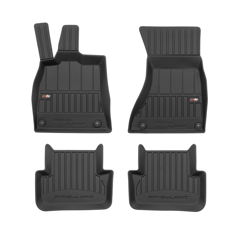 Tappetini compatibili con Audi A4 B8 2007-2015, su misura in Gomma TPE
