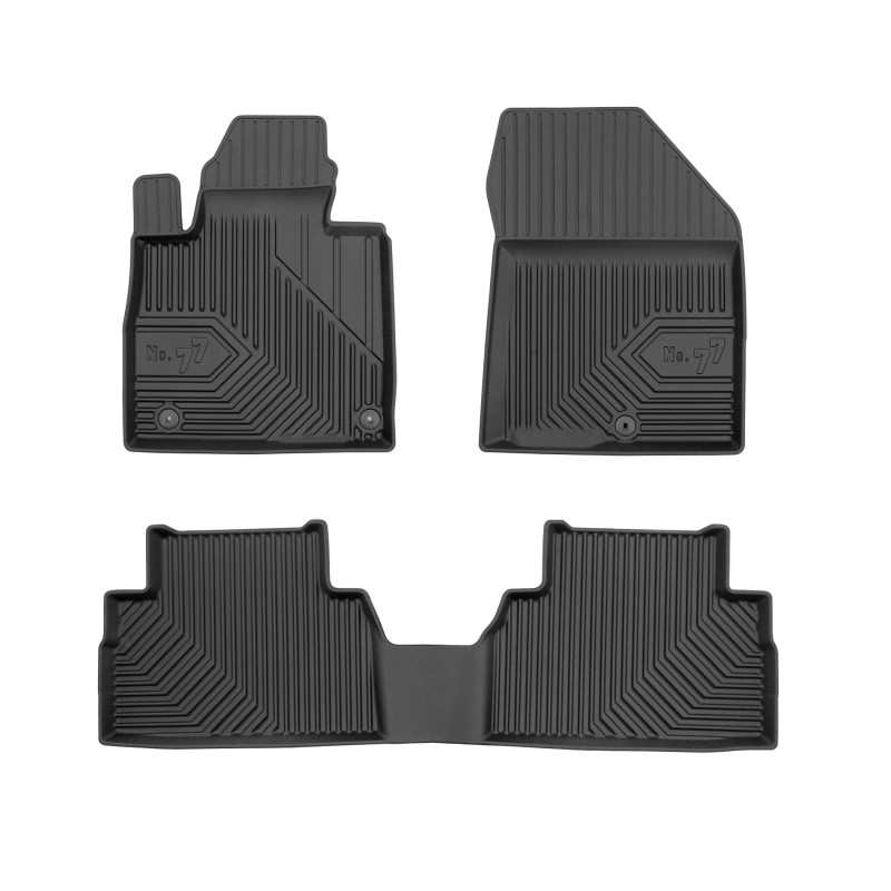 Tappetini compatibili con Hyundai Santa Fe IV 2018-2023, su misura in Gomma TPE