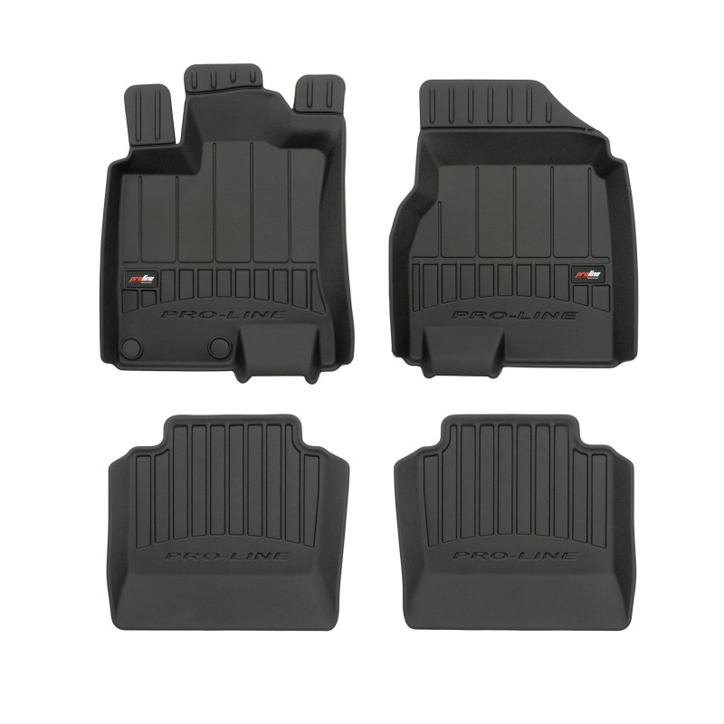 Tappetini compatibili con Nissan Qashqai+2 I 2006-2013, su misura in Gomma TPE