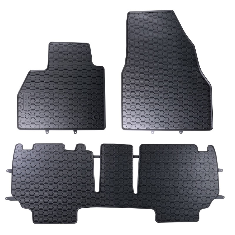 Tappetini compatibili con Renault Kangoo II 2007-2021, su misura in Gomma TPE