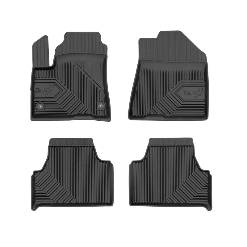 Tappetini compatibili con Kia Soul II Elettrica 2019-2024, su misura in Gomma TPE