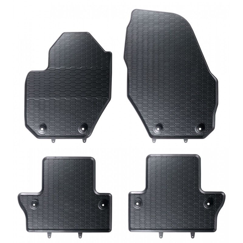 Tappetini compatibili con Volvo V60 I 2010-2018, su misura in Gomma TPE