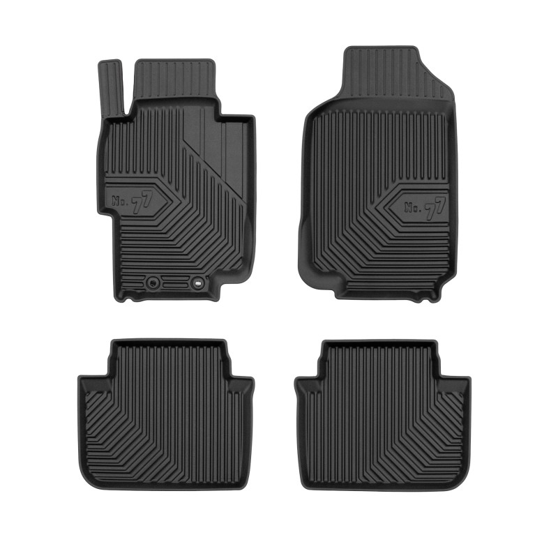 Tappetini compatibili con Honda Accord VII 2002-2008, su misura in Gomma TPE