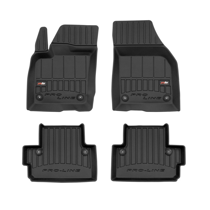 Tappetini compatibili con Volvo S40 II 2004-2012, su misura in Gomma TPE