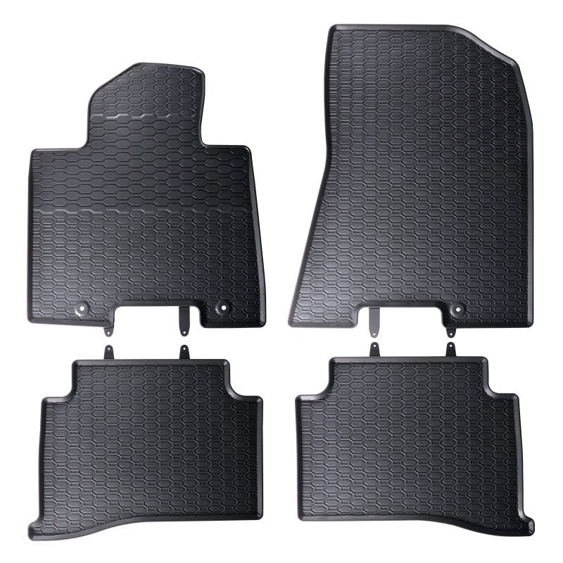 Tappetini compatibili con Kia Sportage IV 2015-2018, su misura in Gomma TPE