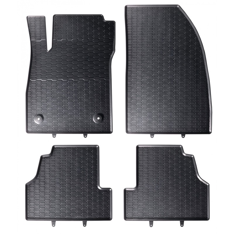 Tappetini compatibili con Opel Mokka A 2012-2019, su misura in Gomma TPE