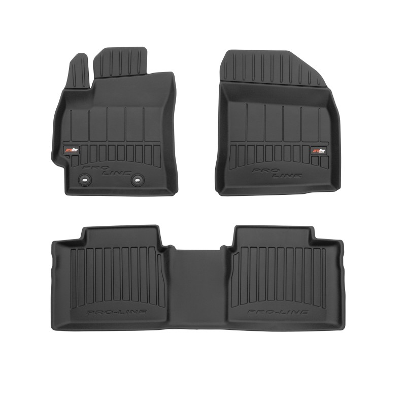 Tappetini compatibili con Toyota Corolla XI 2013-2019, su misura in Gomma TPE