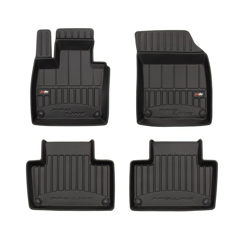 Tappetini compatibili con Volvo XC90 II dal 2014 in poi, su misura in Gomma TPE