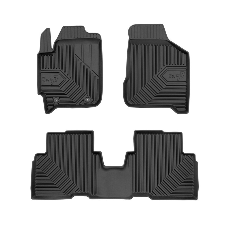 Tappetini compatibili con Kia Carens I 2002-2008, su misura in Gomma TPE