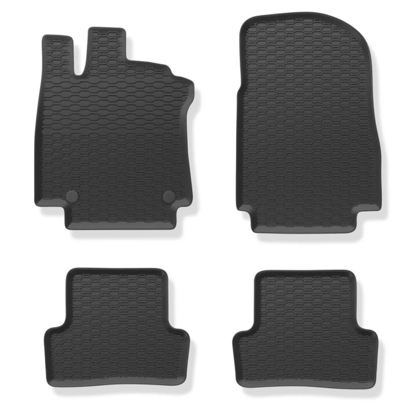 Tappetini compatibili con Renault Captur I 2013-2019, su misura in Gomma TPE
