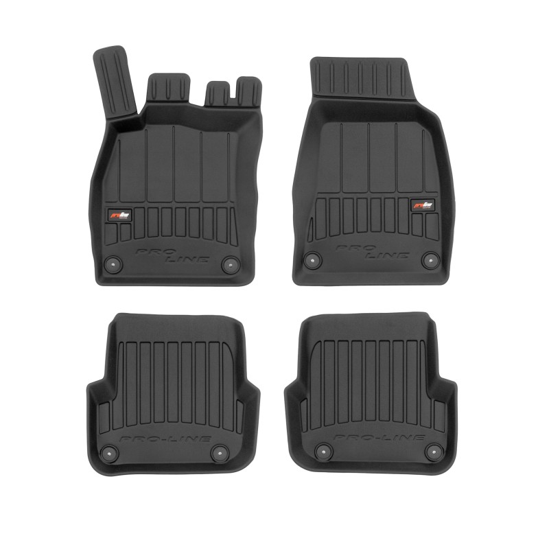 Tappetini compatibili con Audi A6 C6 2006-2011, su misura in Gomma TPE
