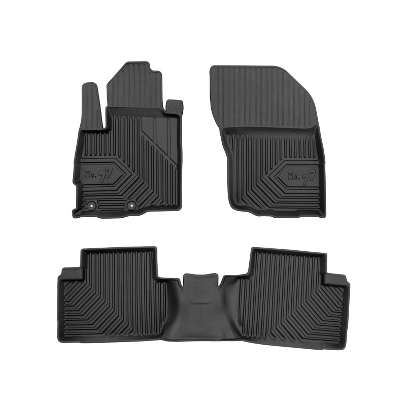 Tappetini compatibili con Mitsubishi Outlander II 2006-2012, su misura in Gomma TPE