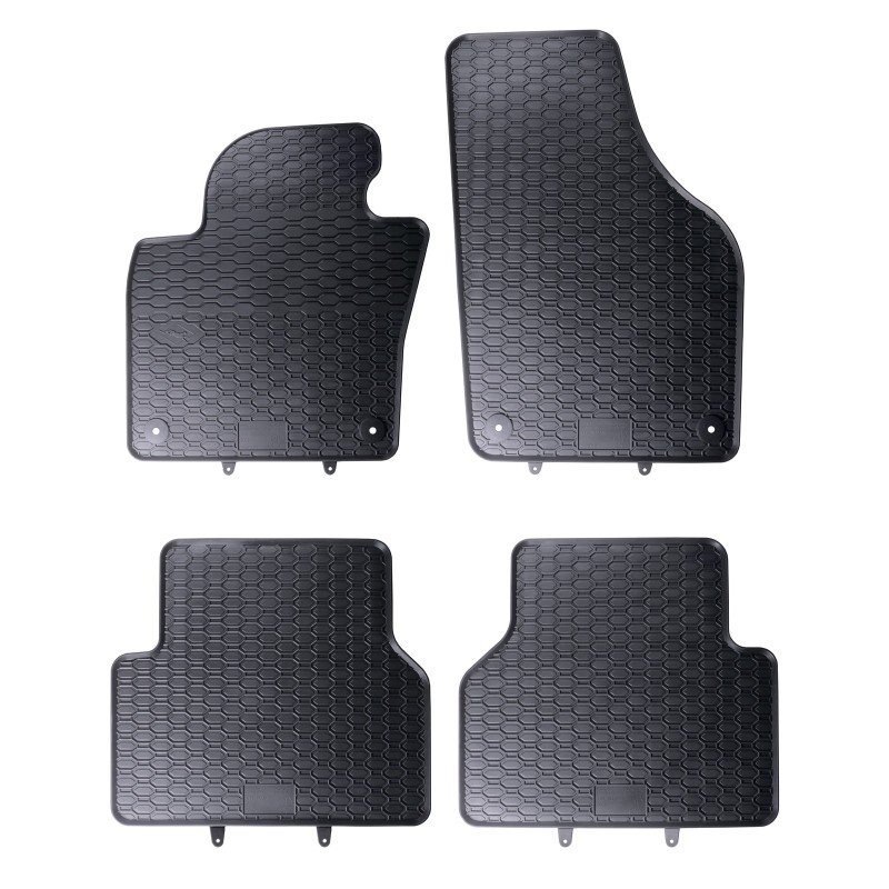 Tappetini compatibili con Volkswagen Tiguan I 2007-2016, su misura in Gomma TPE