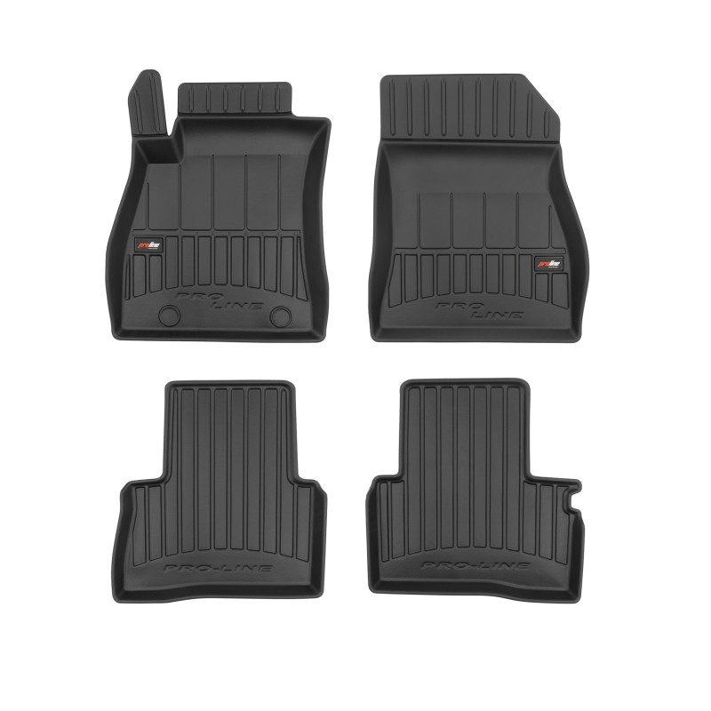 Tappetini compatibili con Nissan Juke I 2010-2019, su misura in Gomma TPE