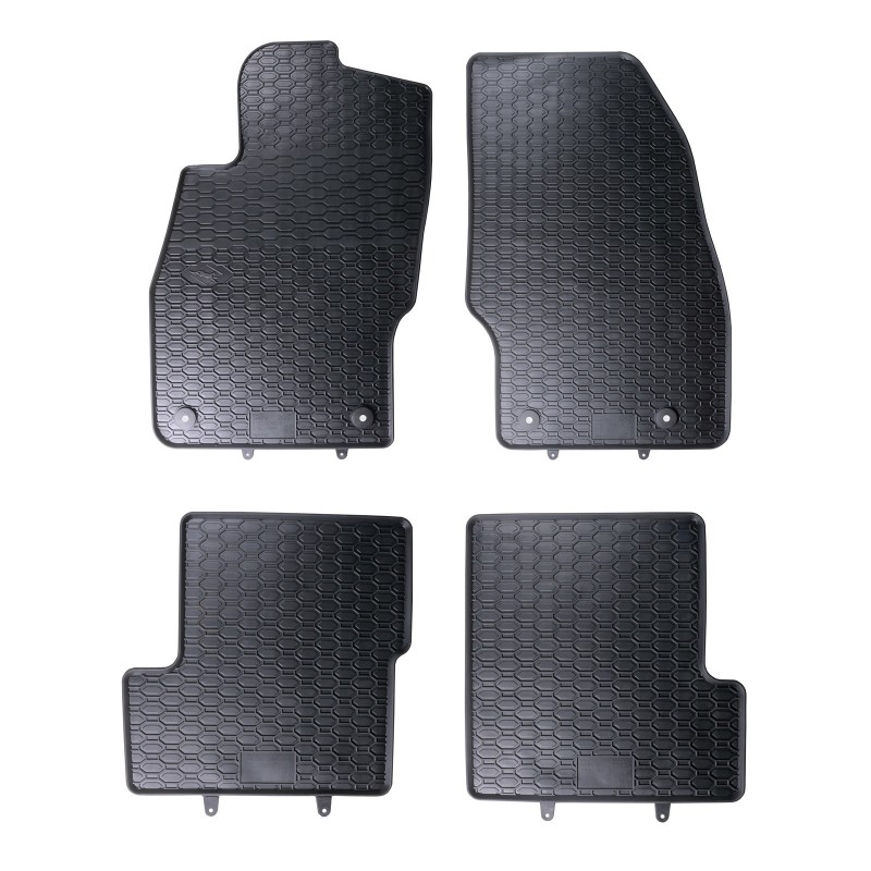 Tappetini compatibili con Opel Adam 2012-2019, su misura in Gomma TPE