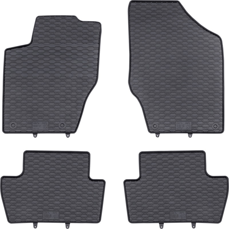 Tappetini compatibili con Peugeot 307 2001-2008, su misura in Gomma TPE