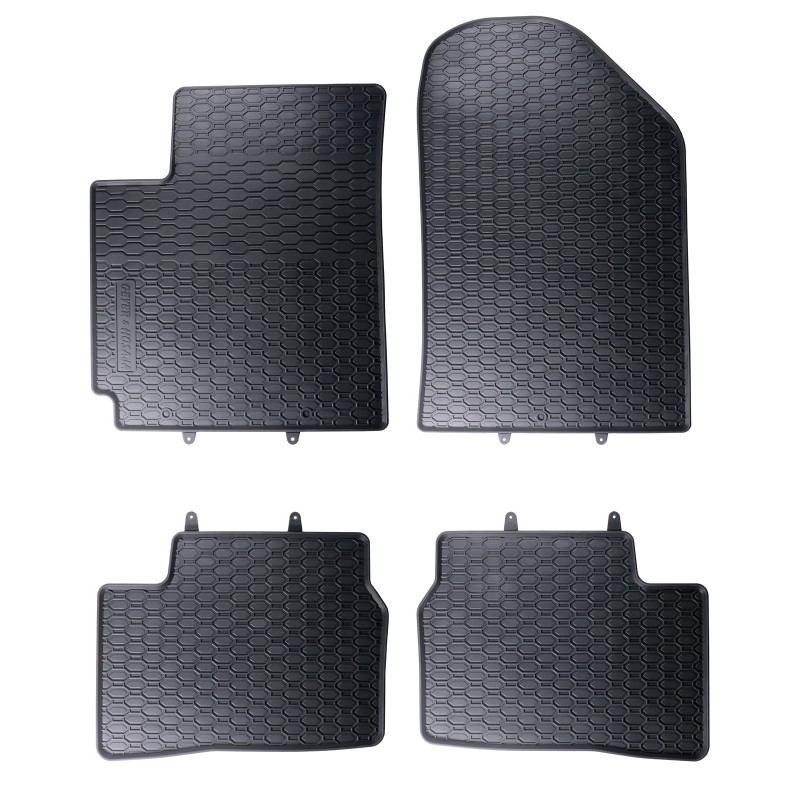 Tappetini compatibili con Kia Picanto II 2011-2017, su misura in Gomma TPE