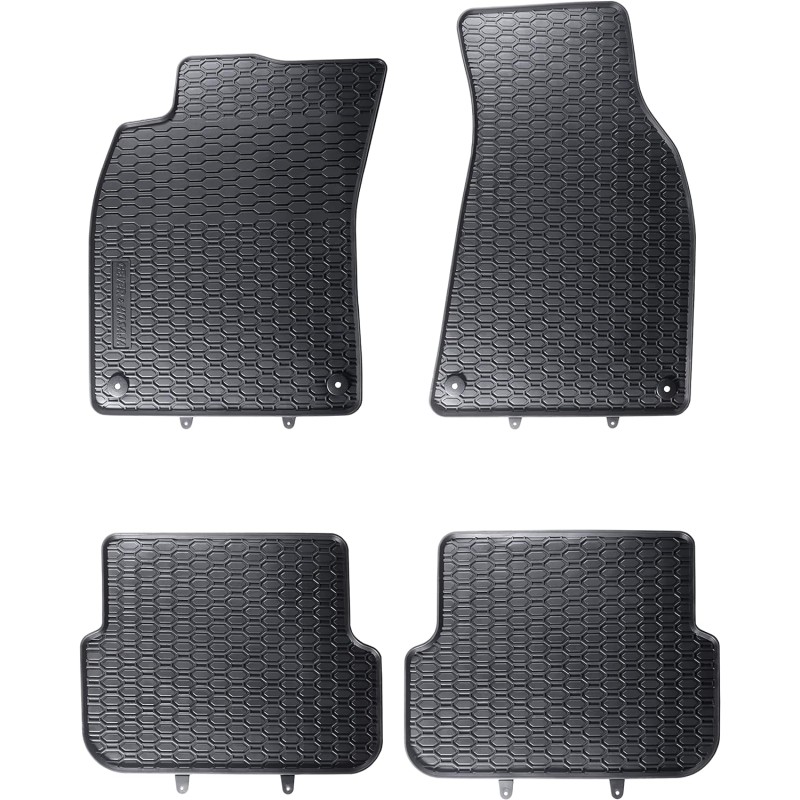 Tappetini compatibili con Audi A6 C6 2004-2006, su misura in Gomma TPE